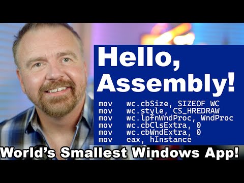 Hello, Assembly!  Retrocoding the World's Smallest Windows App in x86 ASM