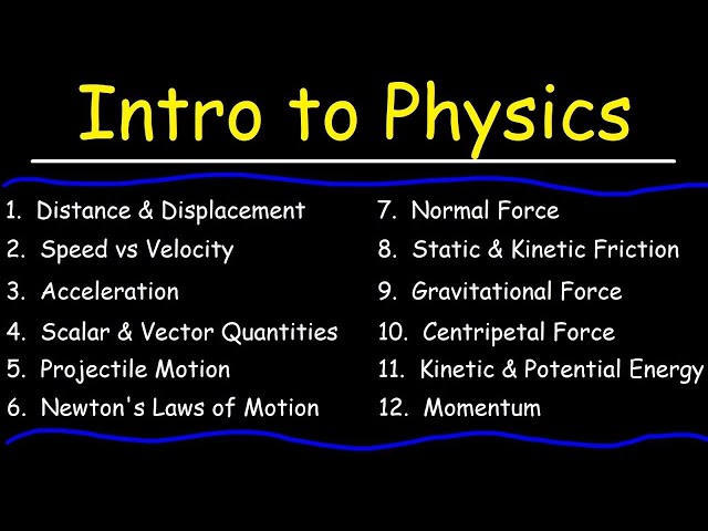 Physics - Basic Introduction
