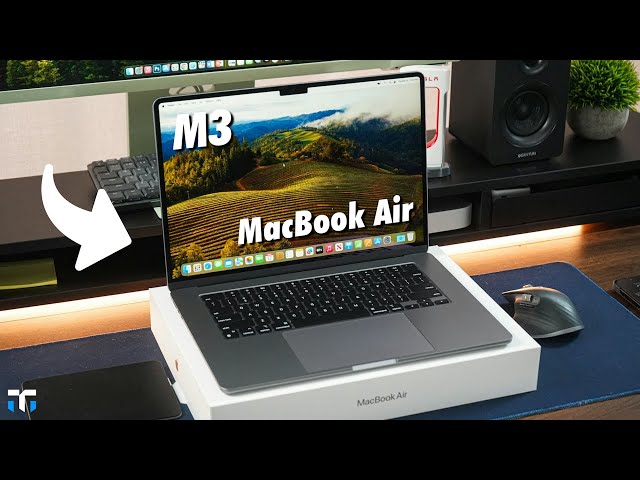 15" M3 Space Gray MacBook Air Unboxing & First Impressions!