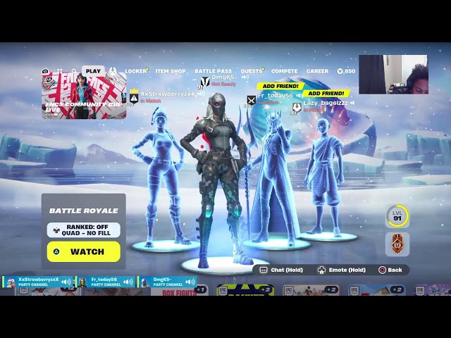 Fortnite with fans