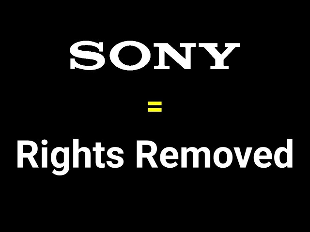 Sony Rips Rights Away From It's Consumers