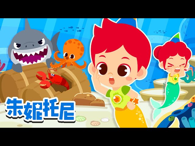 🐳海底捉迷藏！| 快点！躲起来！| 动物世界 | 章鱼 | 龙虾 | 鲸鱼 | 鲨鱼 | Kids Song | 兒歌童謠 | 卡通動畫 | 朱妮托尼童話故事 | JunyTony