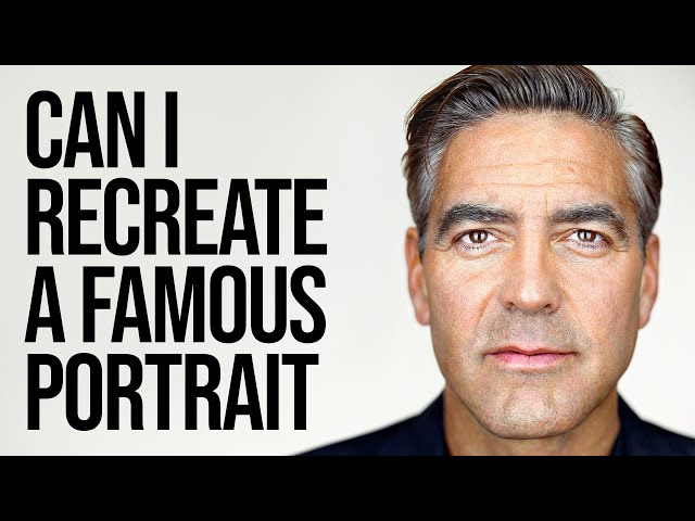 Can I Recreate this Famous Portrait? (George Clooney by Martin Schoeller)