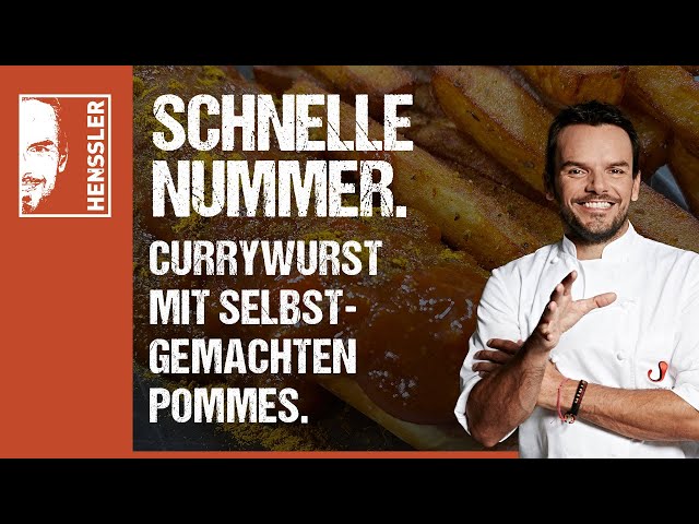 Schnelles Currywurst mit selbstgemachten Pommes-Rezept aka "Manta-Platte" von Steffen Henssler