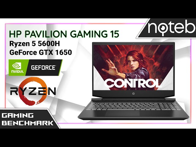 HP Pavilion Gaming 15-ec2 - Control Gameplay Benchmark (Ryzen 5 5600H, GTX 1650)