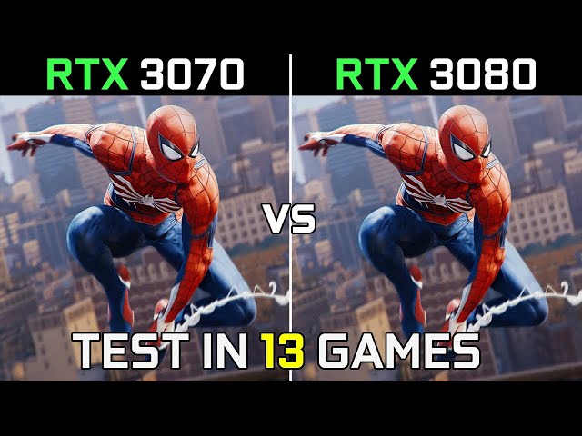 RTX 3070 vs RTX 3080 | Test in 13 Latest Games at 1440p | How Big is The Difference? | 2022