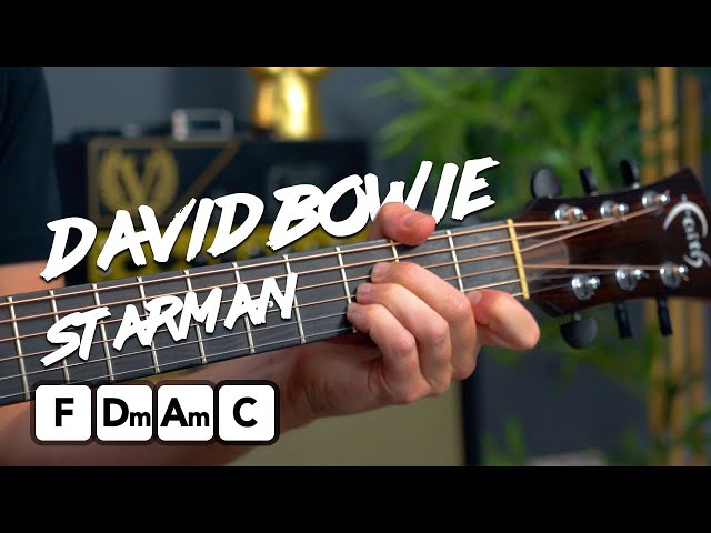 David Bowie - Starman guitar lesson tutorial