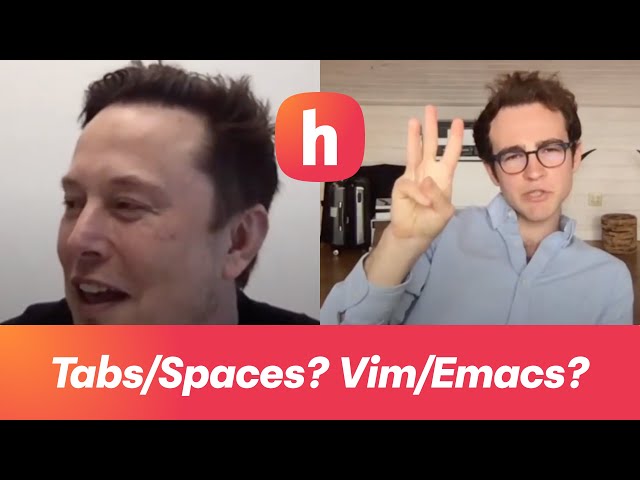 Elon Musk on Tabs vs Spaces, Vim vs Emacs, and Light vs Dark Mode