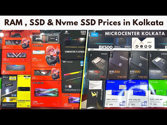 RAMS , SSD's & NVME SSD's Prices in Kolkata | Microcenter Kolkata
