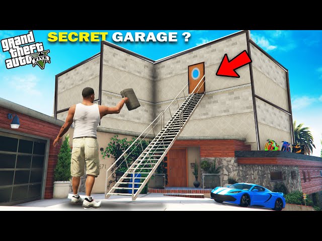 GTA 5 : Franklin Found A New Ultimate Secret Garage In Franklin's House in GTA 5.. (GTA 5 Mods)