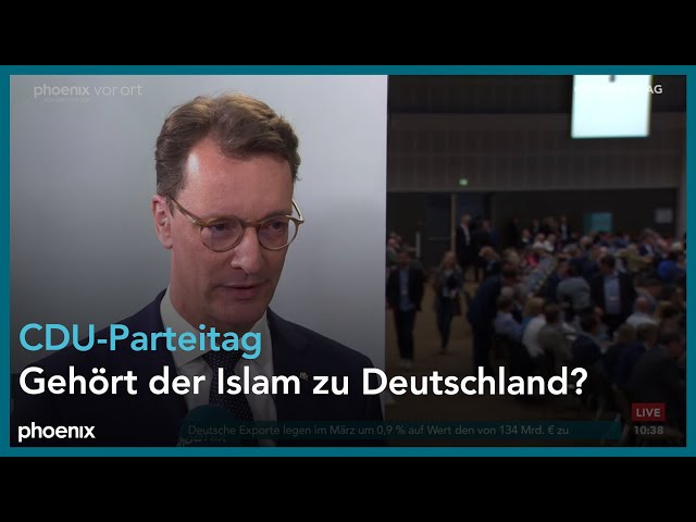 Interview mit Hendrik Wüst beim CDU-Parteitag am 07.05.24