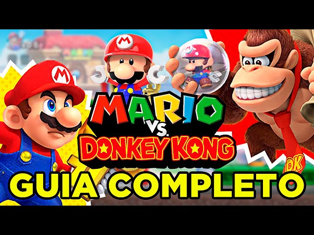Guia Completo de Mario vs Donkey Kong e Peças Secretas - Gameplay 100% e Sem comentário