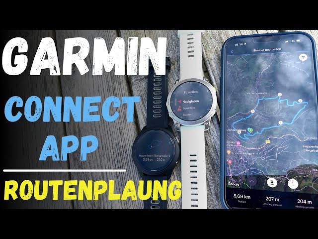 Garmin Connect App Touren planen Tutorial