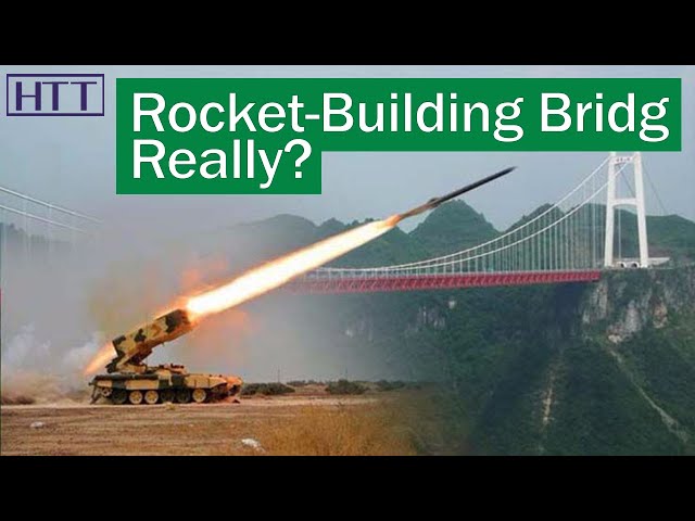 What? China uses rocket to build bridge, How?
