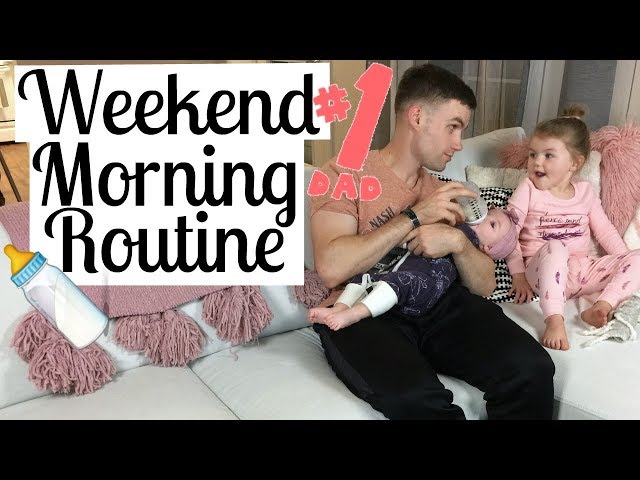 WEEKEND MORNING ROUTINE | HUSBAND TAKES OVER | Infant & Toddler | Tara Henderson