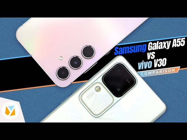 Samsung Galaxy A55 vs vivo V30 (5G) Comparison Review