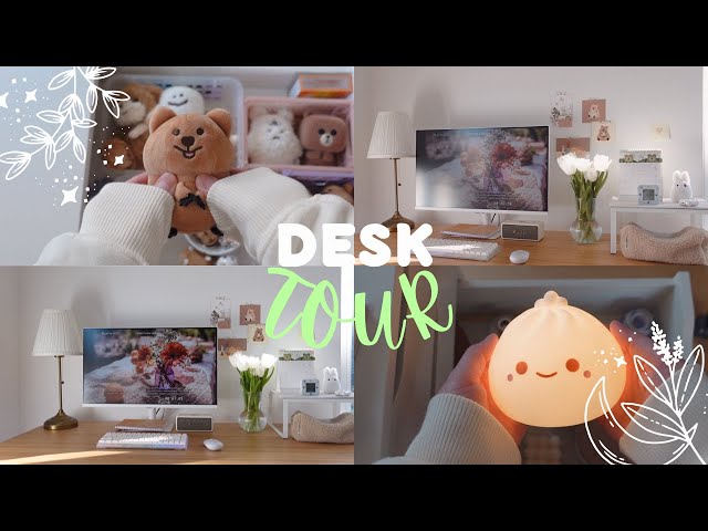Desk Tour || all the details about my study space (cozy & aesthetic)