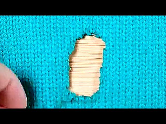Magical Way to Invisibly Repair Holes in Knitted Sweaters at Home Yourself🤗 Simplest Tutorial🔥