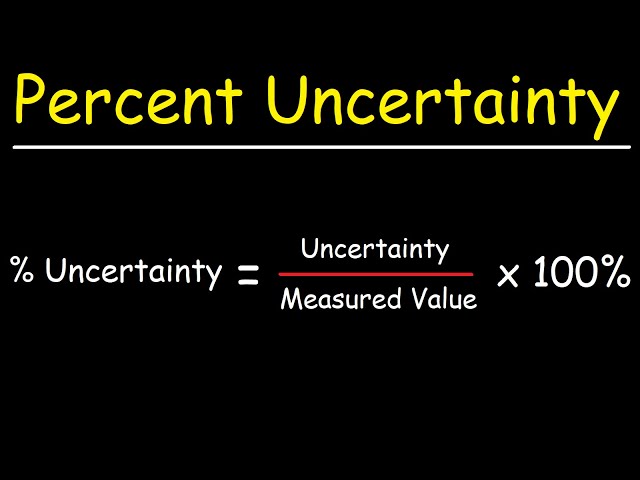 Percent Uncertainty In Measurement
