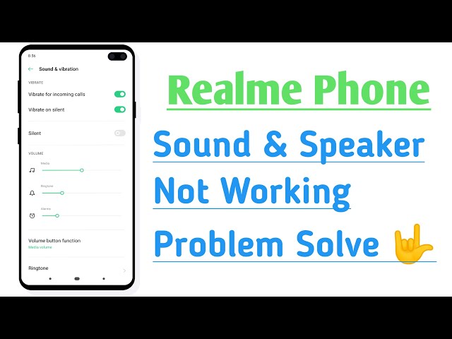 Realme Phone Sound And Speaker Not Working Problem Solve