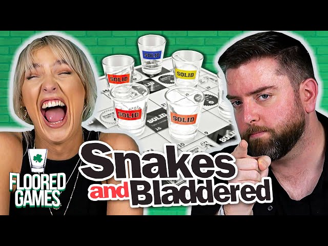 SNAKES & BLADDERED - Irish People Try Snakes And Bladdered | Floored Games