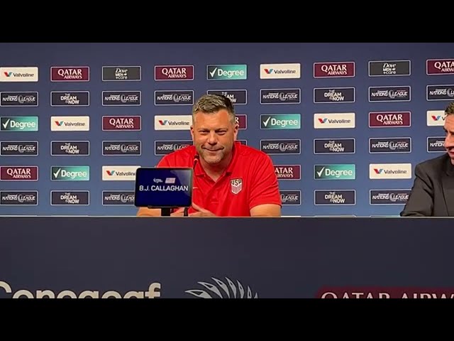 USMNT interim coach B.J. Callaghan full press conference prior to the Nations League final vs Canada