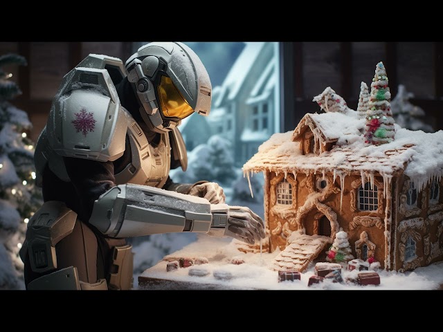 Master Chief teaches you how to build a gingerbread house