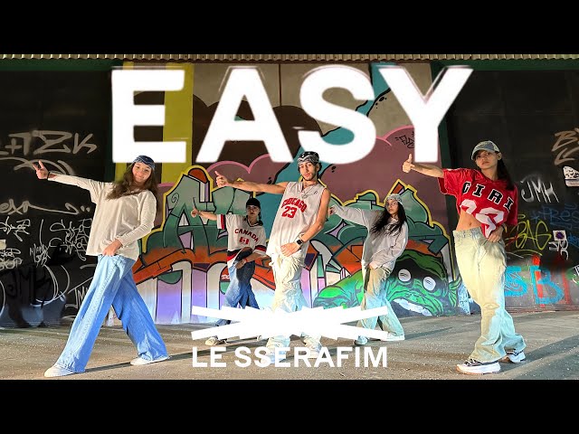 [K-POP IN PUBLIC FRANCE ONE TAKE 24H CHALLENGE] LE SSERAFIM (르세라핌)- EASY | Dance Cover By HUNTERLAND