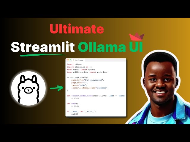I created the ULTIMATE Ollama UI with Streamlit