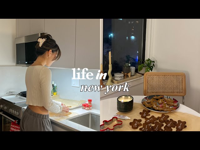 LIFE IN NYC | winter nights in, holiday shopping stress, errands in the city
