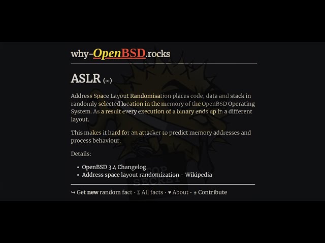 OpenBSD Security: ASLR and PIE explained with demo