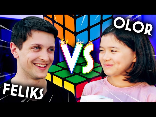 My Daughter Took On The Rubik's World Champion 🥊🥊 EPIC CUBE BATTLE