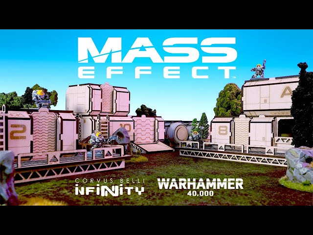 MAKE FULLY Modular Sci-fi Terrain for Warhammer & Infinity based on MASS EFFECT!