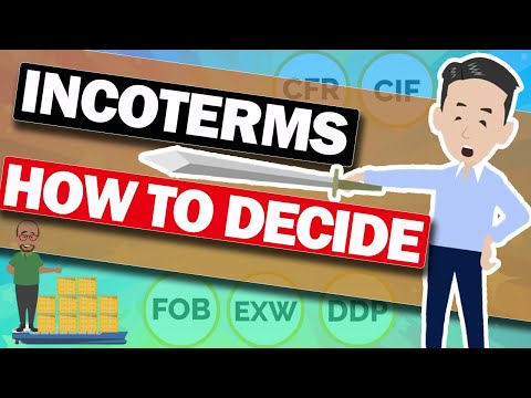How to decide INCOTERMS!? Important know-how to make benefit for Exporters and Importers.
