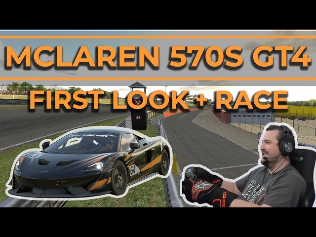 iRacing - McLaren 570s GT4 - First Look and a Race @ Brands Hatch
