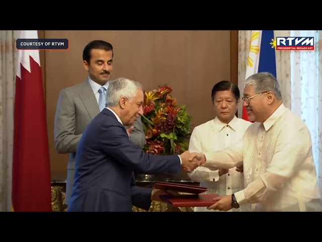 Marcos, Qatar emir sign 9 deals, including visa waiver, seafarers' certificate recognition