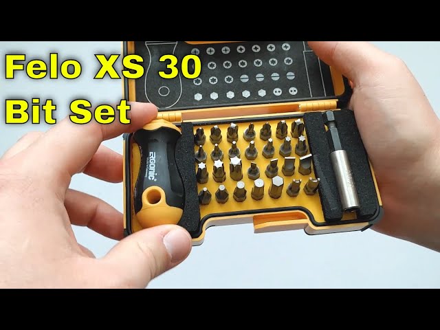 Felo XS 30-Piece Screwdriver Bit Set: Stubby Handle Power!