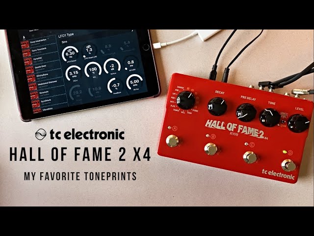 TC Electronic Hall of Fame 2 X4 Reverb Demo (with my favorite TonePrints in stereo)