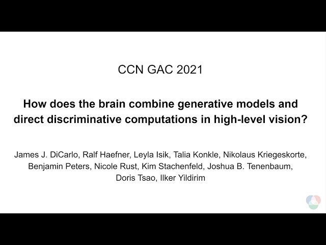 CCN 2021: How does the brain combine generative models and direct discriminative computations in...