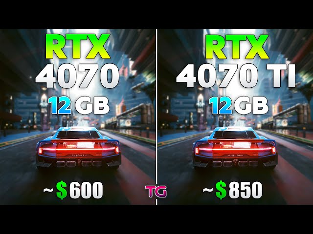 RTX 4070 vs RTX 4070 Ti - Test in 10 Games