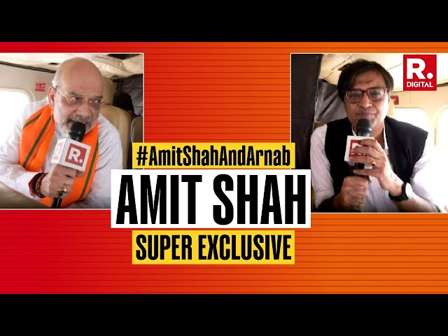 Arnab Goswami Talks To Amit Shah Onboard Campaign Helicopter | Lok Sabha Election | SUPER EXCLUSIVE