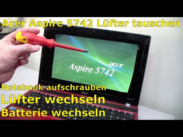 Acer Aspire Laptop Notebook aufschrauben - Laptop Lüfter RAM HDD tauschen