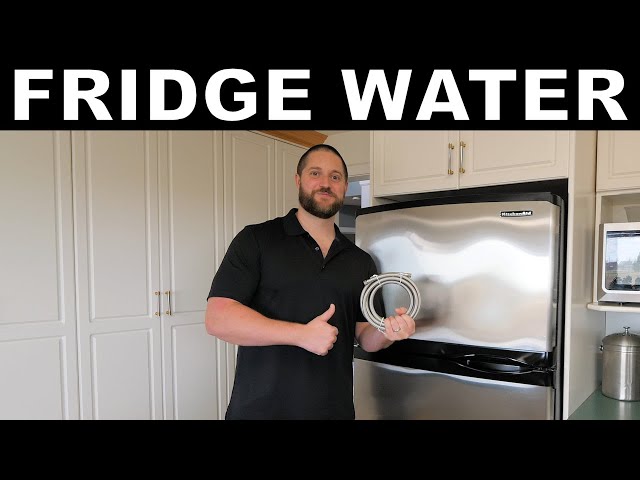 Water Line to the Fridge: Refrigerator Ice Maker and Water Supply