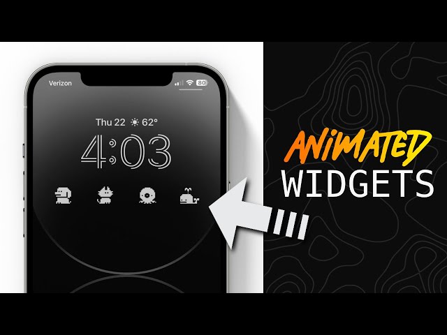 Animated Lockscreen Widgets On iPhone iOS 16