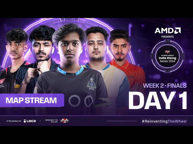 [MAP FEED] AMD Presents UE India Rising Series 2024 | BGMI | Week-2 Finals Day-1