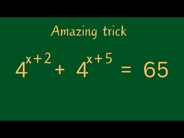 Amazing Trick | Powerful Trick To Solving Exponential Equation Of Same Base Number.