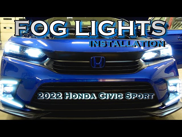 Fog lights Install on my 11th Gen 2022 Honda Civic Sport!