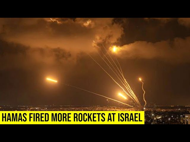 Hamas fired a Rocket salvo fired at Tel Aviv area.