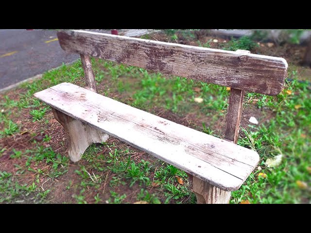 Little garden bench restoration.