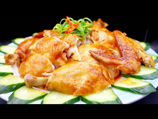 Put a whole chicken in the rice cooker without adding water or oil. It is simple to make and tastes